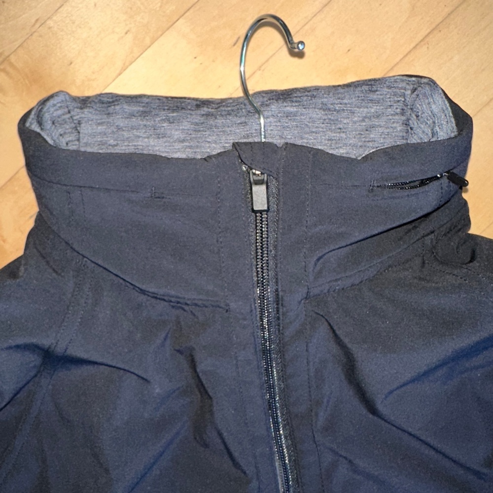 Athleta Black weathered knit with nylon overlay jacket, M - Picture 6 of 7